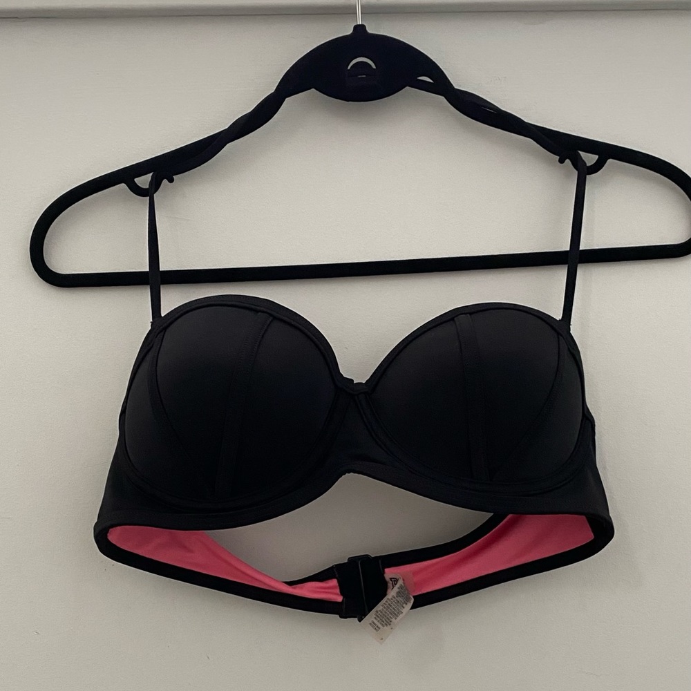 PINK Strapless Padded Swim Top